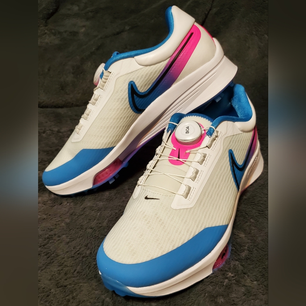 Nike Zoom Infinity Tour Next BOA Golf Shoes Aurora Blue DJ5590-100 Men's Size 11